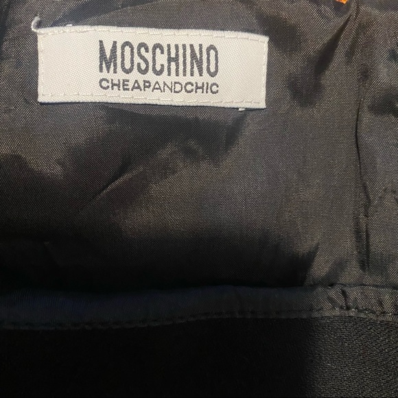 MOSCHINO Cheap and Cheap black wool shift dress - Picture 8 of 11